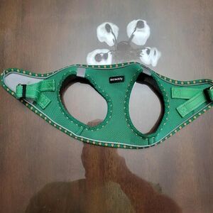 Green Dog Collar with Frog Design